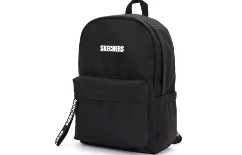 Skechers Polyester Backpack Sports Casual Bag Unisex Black