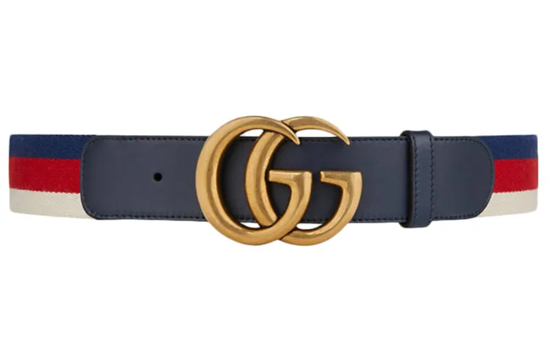 GUCCI Sylvie Web Belt Double G Buckle