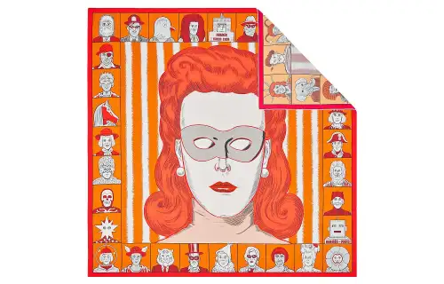 HERMES Scarves Women's Orange