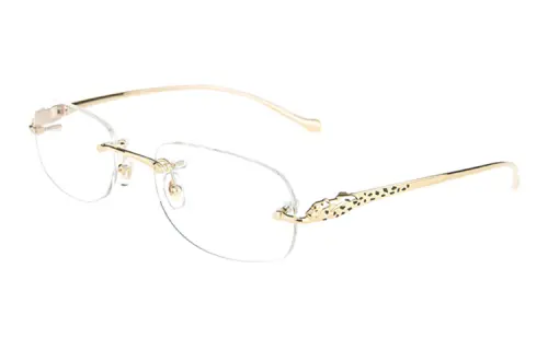 Panthère rectangular frame glasses