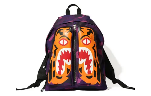 A BATHING APE Polyester Backpack Medium Unisex Purple
