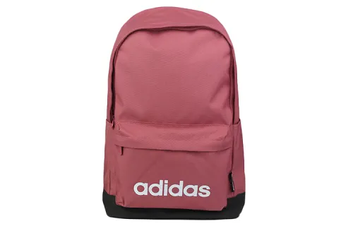Adidas Recycled Polyester Plain Weave Fabric Backpack Regular Unisex Brick Red