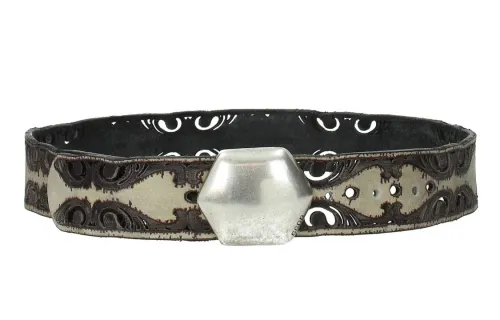 Golden Goose Leather Belts Unisex Brown
