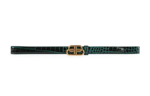 Balenciaga Cow Leather Belts Unisex Width 2.5 Cm