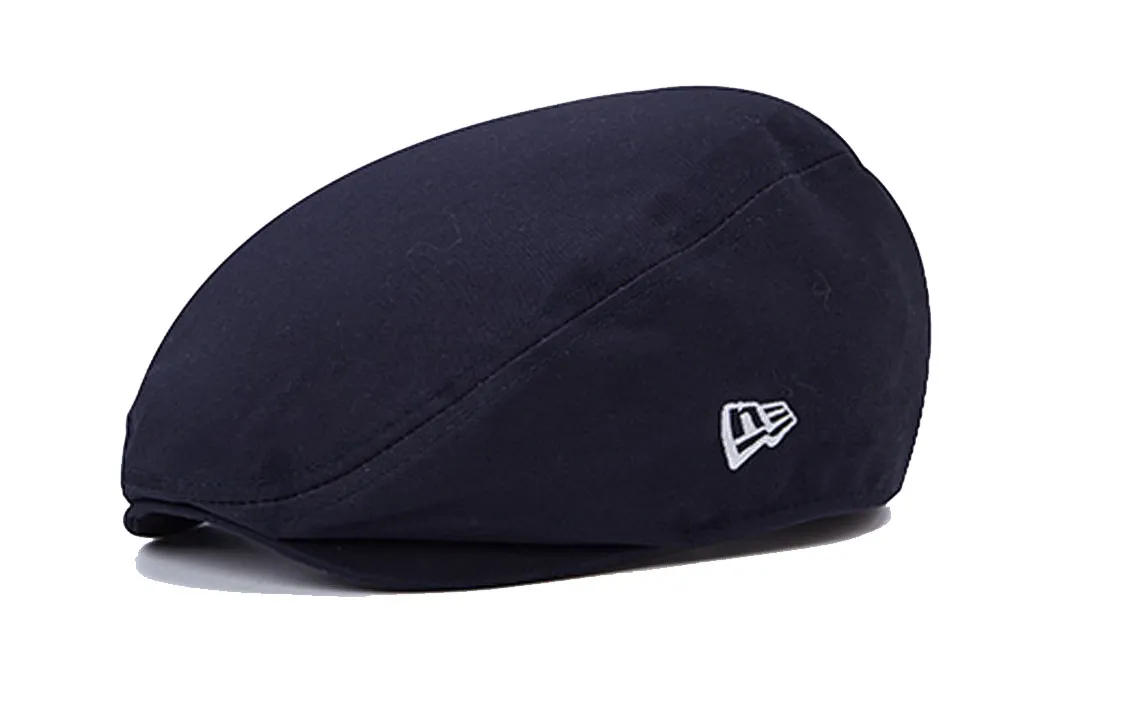 New Era Cotton Berets Unisex Navy Blue