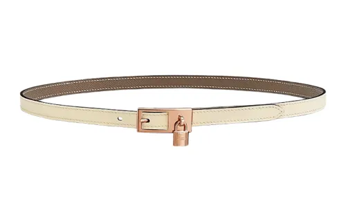 HERMES Lucky Calfskin Leather Belts Women's /