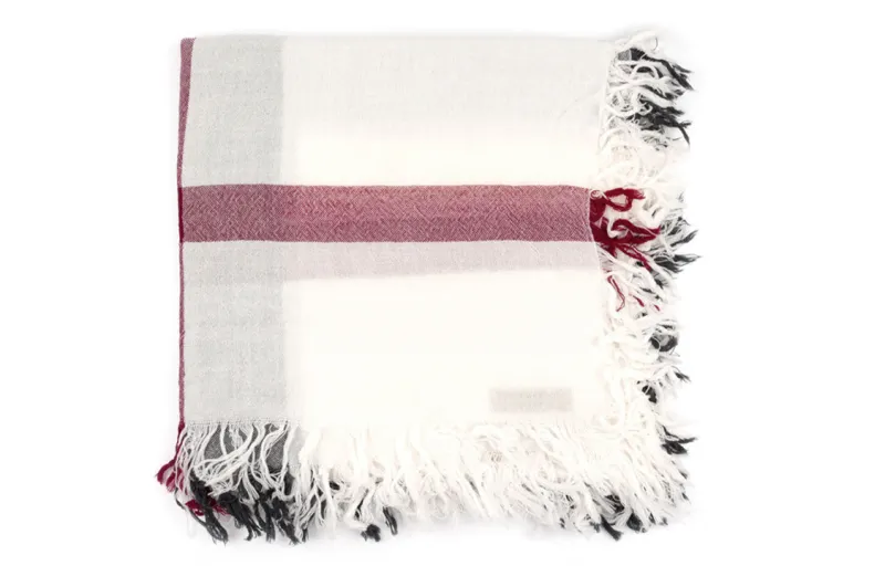 Burberry Wool Knit Scarves Women's White