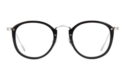Cartier, ultra light fashionable glossy black Japanese colour circle, glasses, material, optics