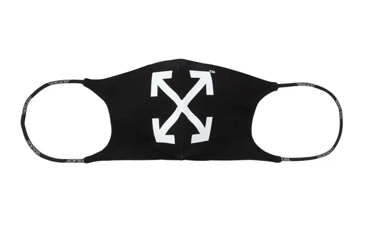 OFF WHITE Arrow Printed Face Mask