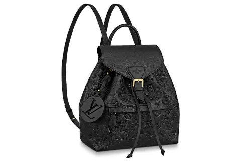 LOUIS VUITTON Backpack Montsouris Monogram Empreinte Black