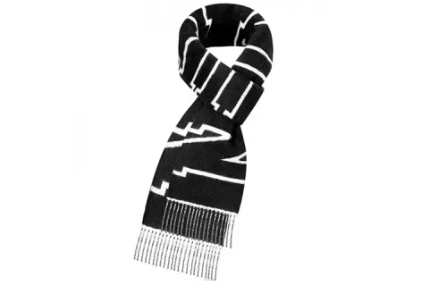 LOUIS VUITTON City Knit Scarves Unisex Black