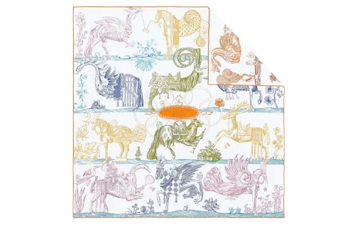 HERMES Della Cavalleria Scarves Women's Multicolor