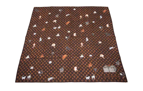 LOUIS VUITTON Scarves Unisex Brown