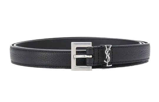 SAINT LAURENT Monogram Appliqué Belt