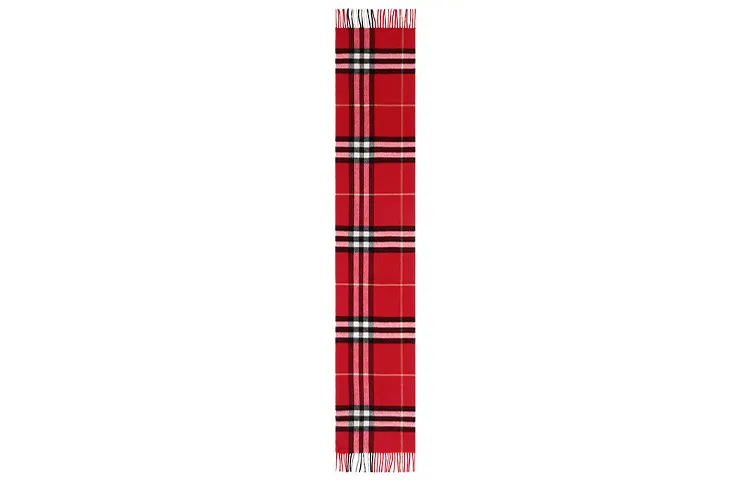 Burberry The Classic Checked Fringed Scarf