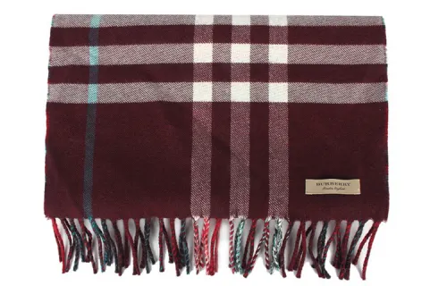 Burberry Knit Scarves Unisex Red