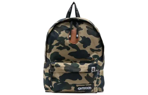 A BATHING APE Polyester Backpack Unisex Camouflage