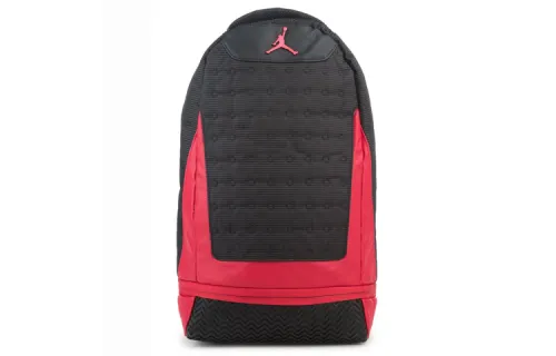Jordan Polyester Basketball Bag Backpack Unisex Bred Black Red