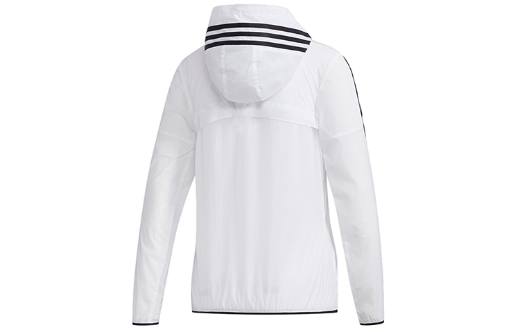 Женская куртка adidas Windbreaker 3S (белая) — фото 2