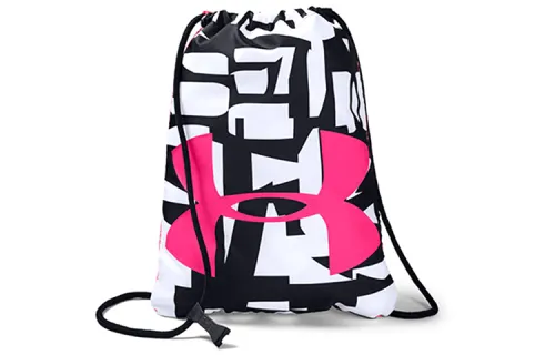 Under Armour Polyester Backpack Regular Unisex Black White