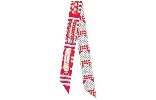 HERMES Silk Scarves Women's Red