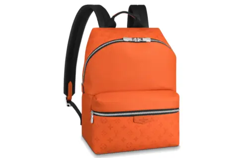 LOUIS VUITTON Discovery Backpack Cow Leather, Canvas Backpack Men's Orange