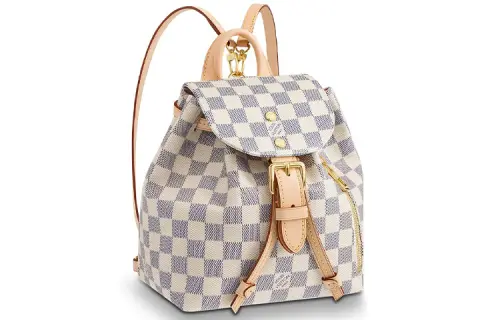 LOUIS VUITTON Canvas With Leather Backpack Large Women's Brown/White