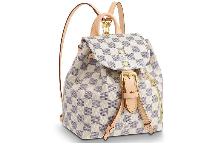 LOUIS VUITTON Canvas With Leather Backpack Large Women's Brown/White