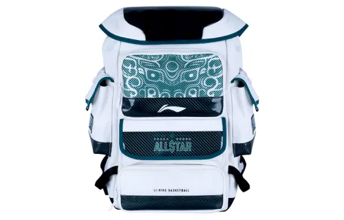 Li Ning Artificial Leather Backpack Regular Unisex White/Black