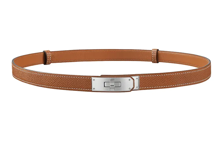 HERMES Kelly Calfskin Leather Belts Women's Width 1.8cm