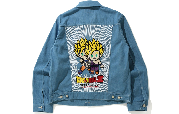 Мужская куртка A BATHING APE Denim Jacket (синяя) — фото 5