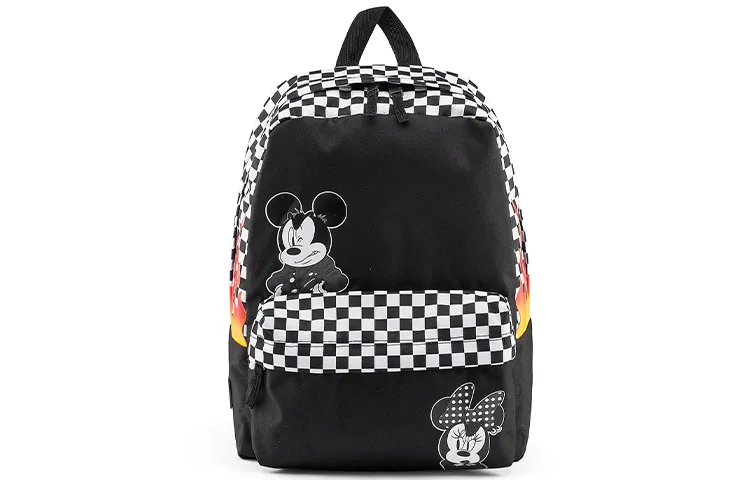 Vans Disney Mickey Mouse Collaboration Polyester Backpack Women's Black