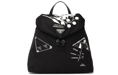 PRADA Fabric Backpack Women's Black