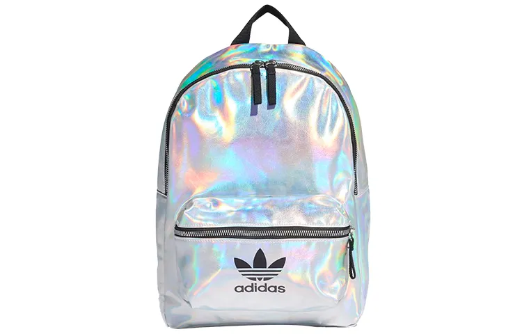 Adidas Originals Polyurethane Backpack Regular Unisex Silver