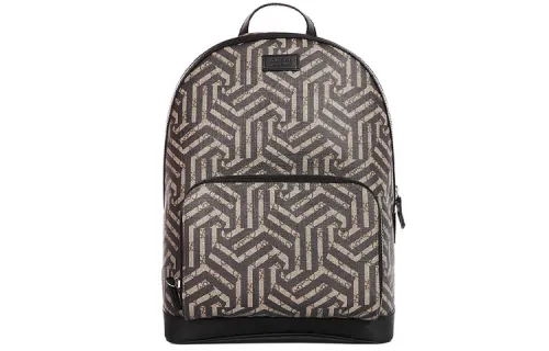 GUCCI Canvas With Leather Backpack Large Men's Ebony/Black