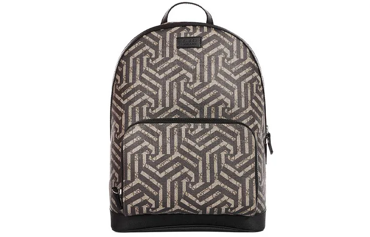 GUCCI Canvas With Leather Backpack Large Men's Ebony/Black