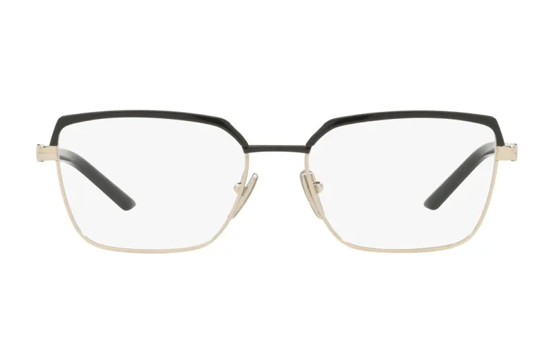 PRADA Prescription Glasses Unisex Black/Gold Color