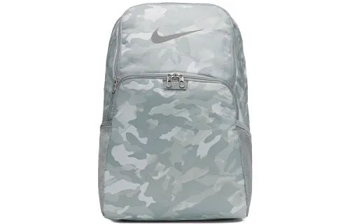 Nike Polyester Backpack Unisex Gray Camouflage