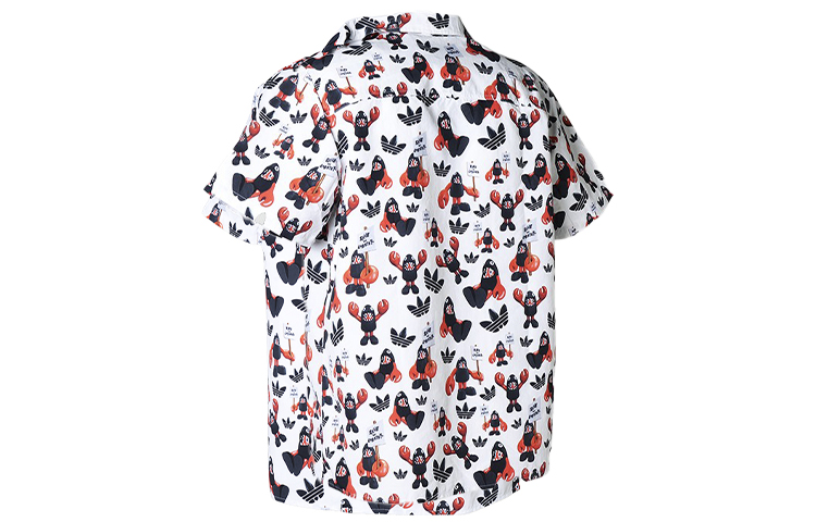 Мужская рубашка adidas originals Lobster Print (белая) — фото 2