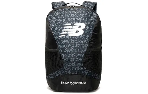 New Balance Fabric Backpack Regular Unisex Black Patchwork