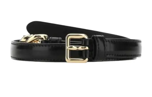 MIU MIU Metal Finish Pin Buckle Women's Width 1.5cm
