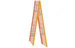 HERMES Silk Scarves Unisex Orange