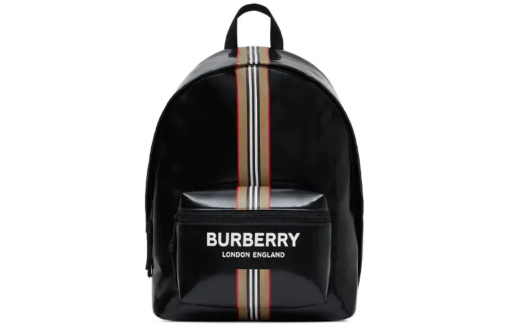 Burberry Cotton Backpack Men's Black