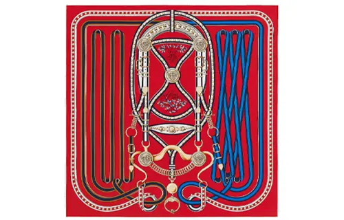 HERMES Scarves Women's Red