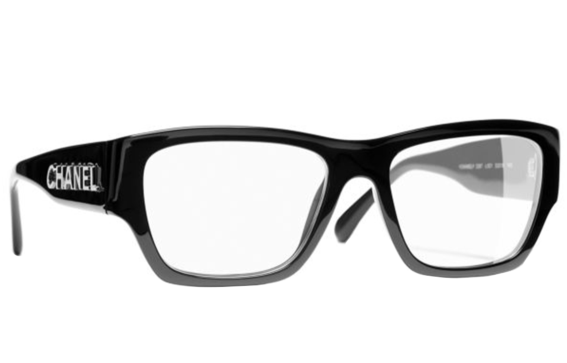 Женские очки Chanel RECTANGLE EYEGLASSES (черный) — фото 4