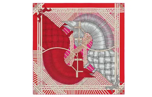 HERMES Scarves Women's Red