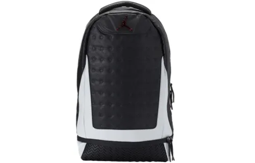 Jordan Artificial Leather Laptop Bag, Basketball Bag, Backpack Unisex Black White