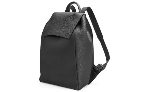 LOEWE Grain Calfskin Backpack Regular Men's Black