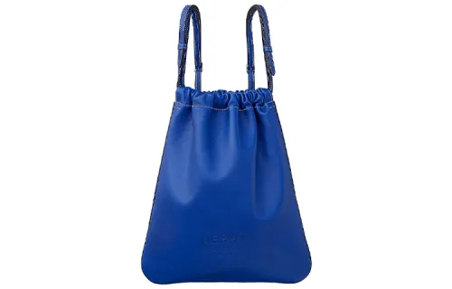 HERMES Evercolor Calfskin Backpack Women's Dark Blue
