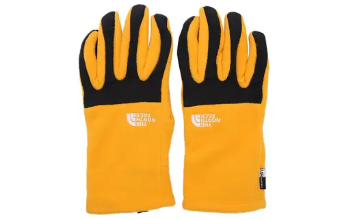 THE NORTH FACE Polyester Knit Gloves Men's Yellow